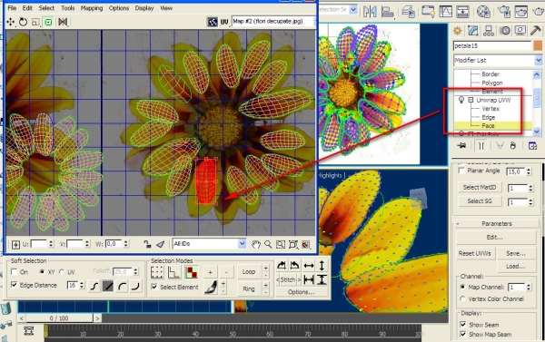 Creation of Flower: Step 3